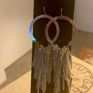 Silver dangle fashion earrings by Charlotte Russe